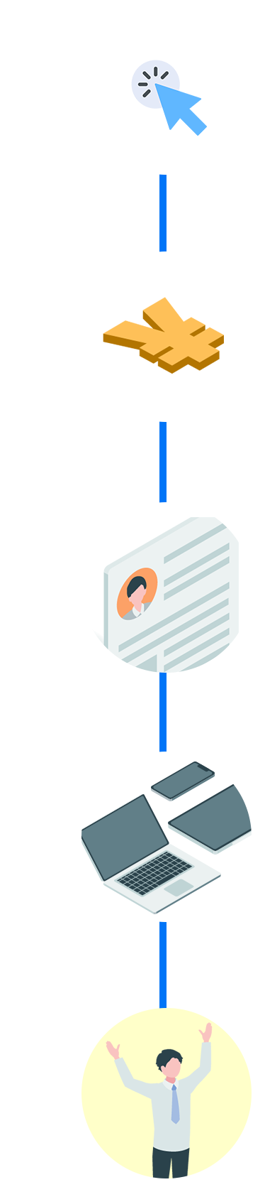 申込みから受講の流れアイコン